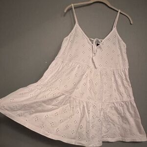 ASOS White Eyelet Sundress. 100% Cotton.